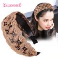 Ameesi Hair Band High Toughness Delicate Lace Embroidery Women Hairband.