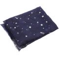 Sheer Curtains Grommets Romantic Silver Star Foil Window Treatment for Girl Bedroom Glitter Stars Thin and. 