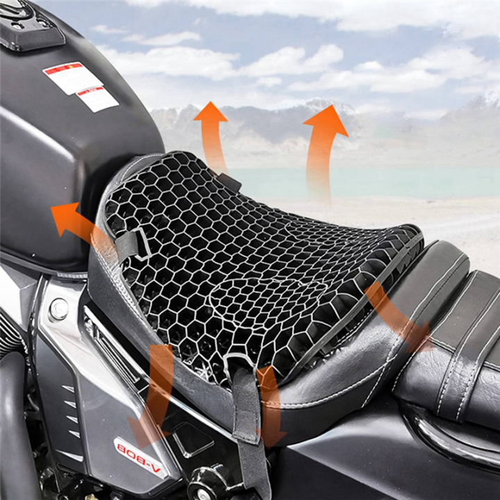 2X%20Silicone%20Motorcycle%20Seat%20Cover%20Air%20Seat%20Cushion%20Breathable%20Pressure%20Relief%20Protector%20-%20Image%205