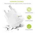 Lencent Travel Adapter EU to Type D India Schuko Travel Adapter Plug Socket for trips to India, Sri Lanka, Nepal, Niger, Lebanon, Ghana, Myanmar, Senegal and more (Type D). 