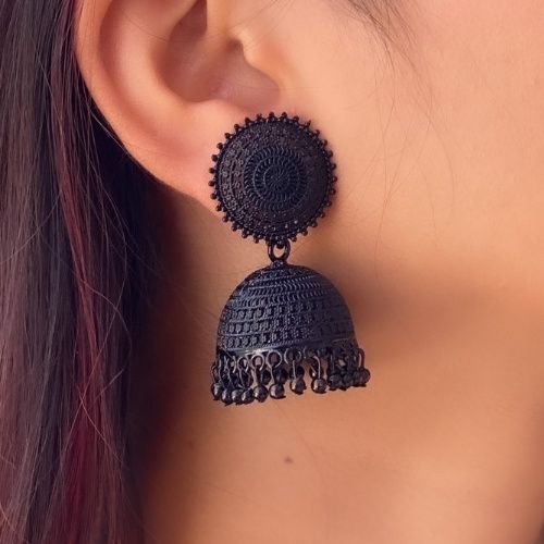 New%20Designer,%20Trendy%20Black%20Finishing%20Jhumka%20for%20Wedding,%20Latest%20Design%20Party%20Wear%20Jhumka%20Set.%20-%20Ear%20Ring%20-%20Image%202
