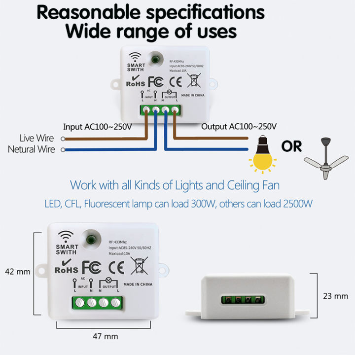 Wireless%20Smart%20Switch%20Light%20433Mhz%20RF%2086%20Wall%20Panel%20Switch%20with%20Remote%20Control%20Mini%20Relay%20Receiver%20220V%20Home%20Led%20Light%20Lamp%20Fan%20-%20Image%205