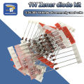 【YIYANGMAOYI111】14Values*5pcs=70pcs 1W Zener Diode Package DO-41 3.3V-30V Component Diy 14 Kinds of used volts.