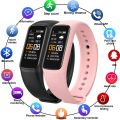C7 Smart Bracelet Watch Blood Pressure Fitness Bracelet Heart Rate Monitor Tracker IP67 Waterproof Smart Band for Men Women. 