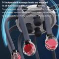 Ergonomic Electric Scalp Massager Soothing Waterproof Adjustable Octopus Claw Massager Portable Rechargeable Vibration Head Massager for Home Spa Travel Office Hair Care.