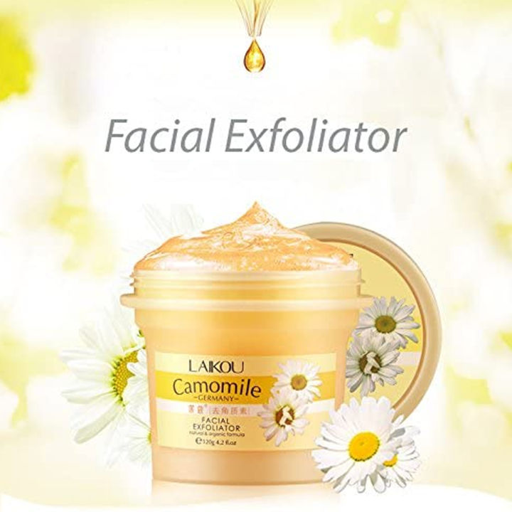 LAIKOU%20Camomile%20Exfoliating%20Body%20Scrub%20Gel%20-%20120g%20-%20Image%202