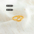 Cute and cute bunny rings, niche designs, girls, campus style, versatile, simple, personalized rings, hand jewelry. 