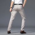 2022 Men's Spring Autumn Fashion Business Casual Long Pants Suit Pants Male Elastic Straight Formal Trousers Plus Big Size 29-42.