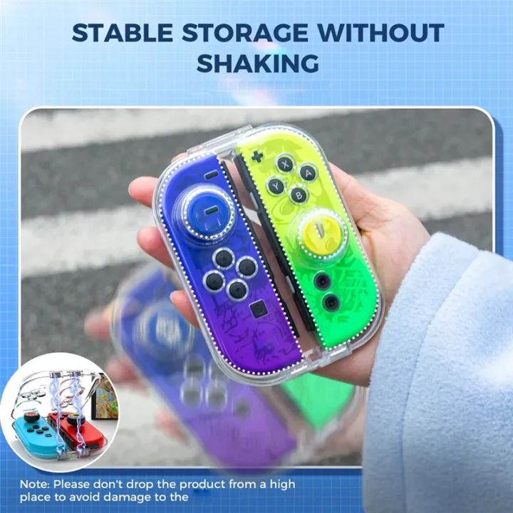 NEW%20Mini%20Version%20PC%20Transparent%20Storage%20Box%20Switch%20No-Wristband%20Version%20Joycon%20Storage%20Box%20Easy%20to%20Use%20-%20Image%206