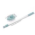 Retractable Multifunctional Long Handle Cleaning Brush with Detachable Brush Head Extended to 100cm for Floor Wall Corner Tile. 