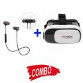 Vr Box + Magnet Wireless Headphone Combo Offer.