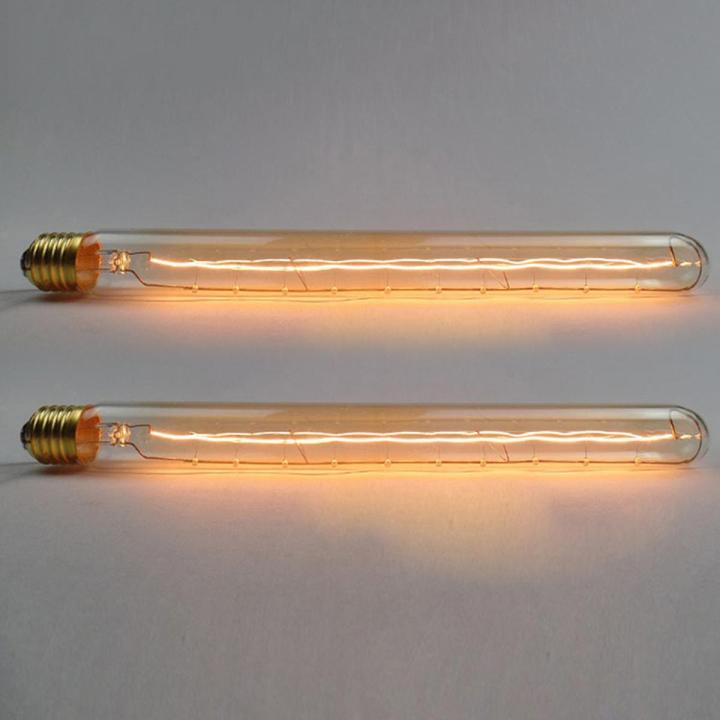 Old Edison Bulb Incandescent Light Bulb Cafes Lighting Decor 300mm 40W Edison Retro Bulb For Cafe Living Room Lighting Supplies