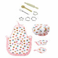 【Nice Day Toy Findings Store】Role Play Children Kitchen Cooking Baking Girls Cooker Play Hot New Children Kids Kitchen Bake Set Hat Apron. 