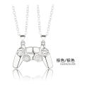Cayi game machine necklace handle couple necklace a pair of magnet magnets personality men and women Valentine's Day gifts.
