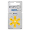 Signia/ Power one -Germany Hearing Aid Battery Size 10, Pack of 6 Batteries.