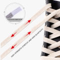 1 Pair Elastic Shoelaces No Tie Shoe laces Outdoor Leisure Sneakers Quick Safety Flat Shoe lace Kids And Adult Unisex Lazy laces. 