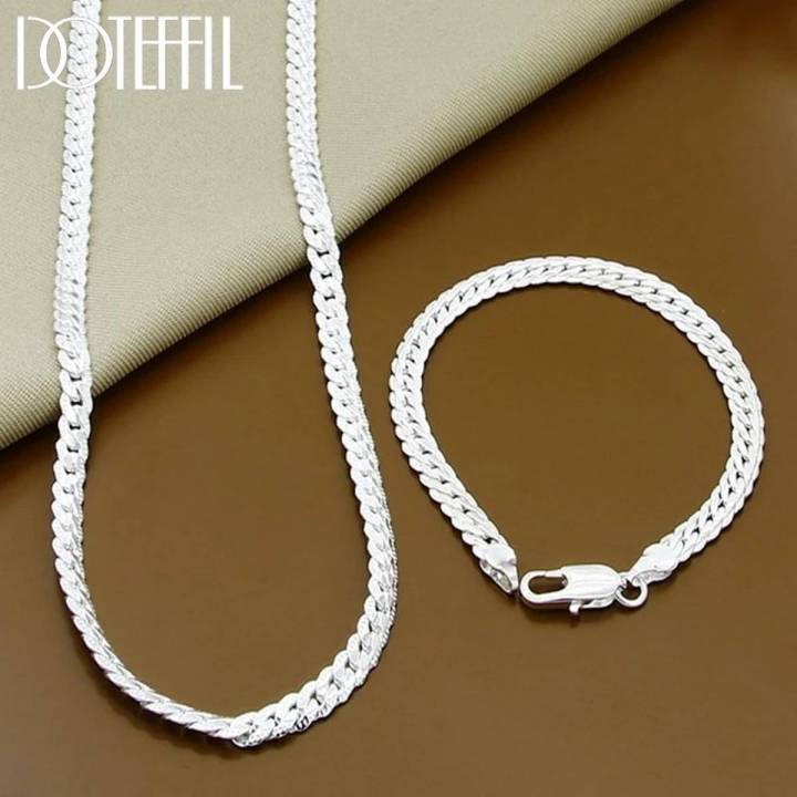 Metal Men Jewelry Sets Chain Bracelet 2Pcs By Top 10 Mart -Locket