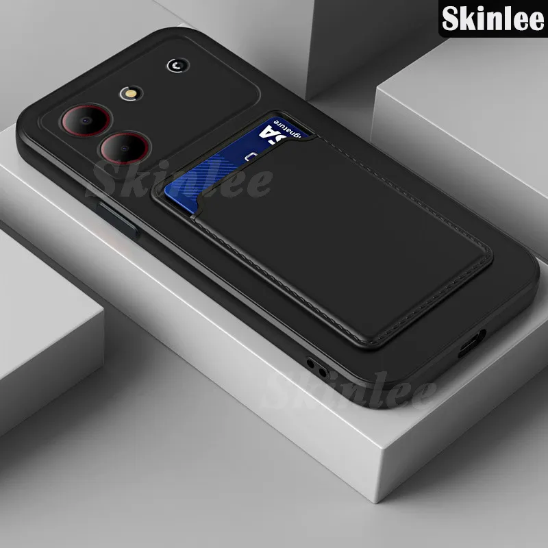 FortiCase Custodia Personalizzata per ZTE Blade A54,Flip Cover in PU Pelle Premium,Supporto Slot Scheda Case,con la Tua Foto,Immagine o Testo Personalizzata Cover - Black-LN4