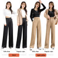 Women'S Loose Spring Summer 2024 New High Waist Wide Legs Slim Casual Trousers Korean Fashion Trend Female Suit Straight Pants. 