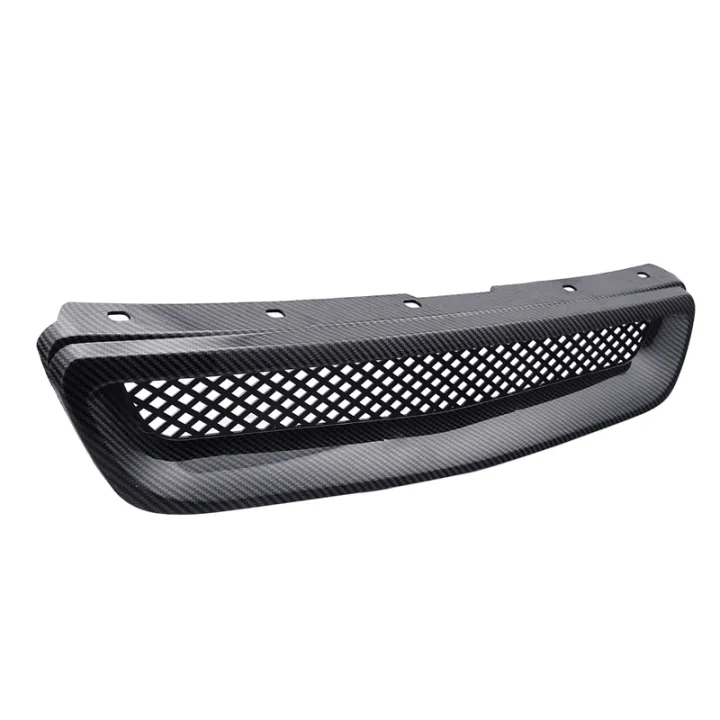 3X%20Car%20Carbon%20Fiber%20Mesh%20ABS%20Front%20Hood%20Grille%20Grill%20for%2096-98%20Honda%20Civic%20EJ/EK%20JDM%20Type%20R%20-%20Image%207