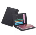 Travel Document Bag Passport Protective Case Simple Couple Protective Holder PU Airplane Map Travel Passport Cover. 
