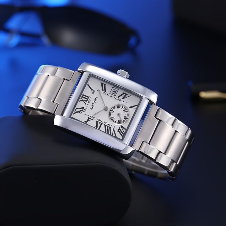 Tank Series Rectangular Watches For Men, Barrel Type Fashion Sports ...