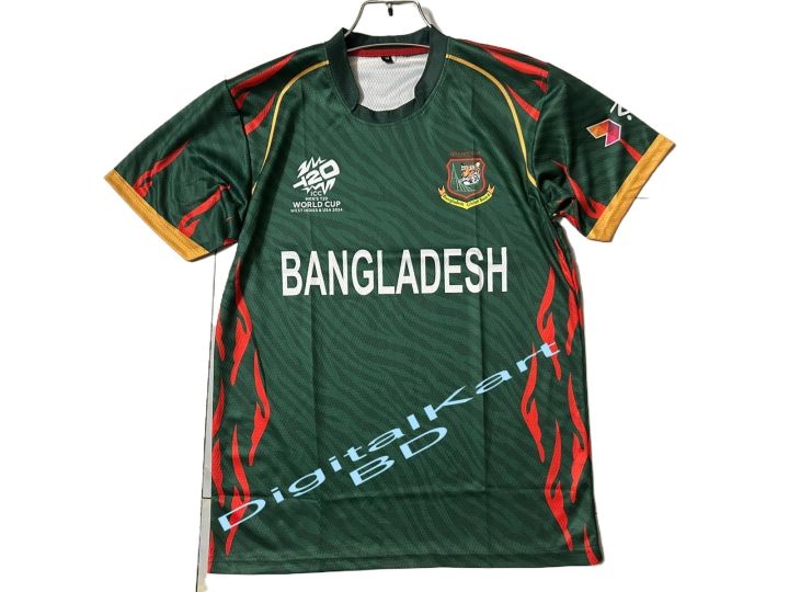 Bangladesh T20 Cricket World Cup Jersey 2024 Premium Quality Short Sleeves