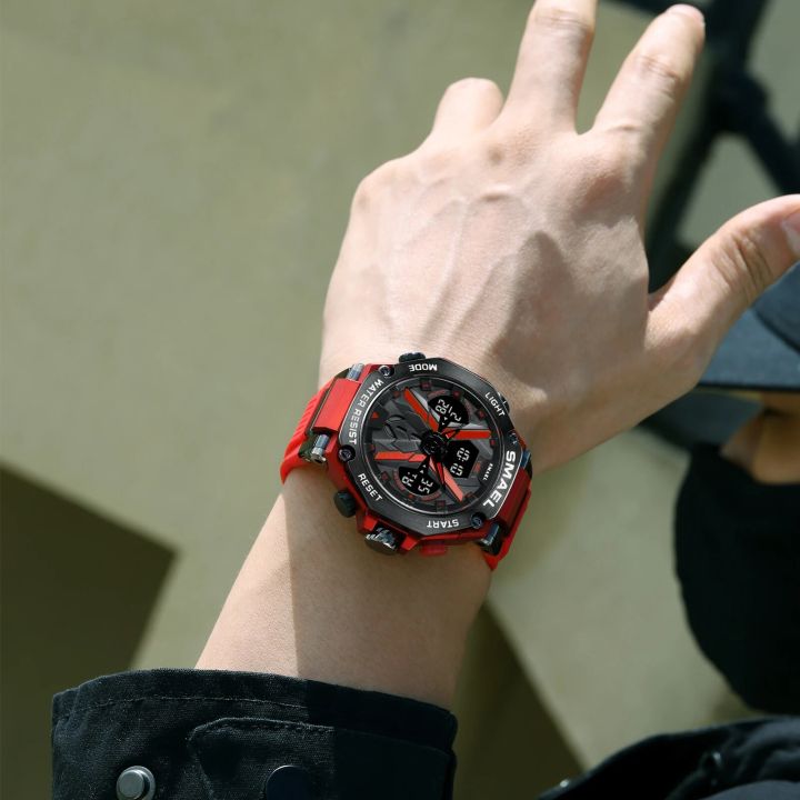 SMAEL%20Brand%208087%20For%20Men's%20Digtal%20Quartz%20Watches%2050m%20Waterproof%20Dual%20Display%20LED%20Back%20Light%20Watch%20-%20Image%206