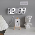 3D LED Digital Clock Electronic Table Clock Alarm Clock Wall Glowing Hanging Clocks. 