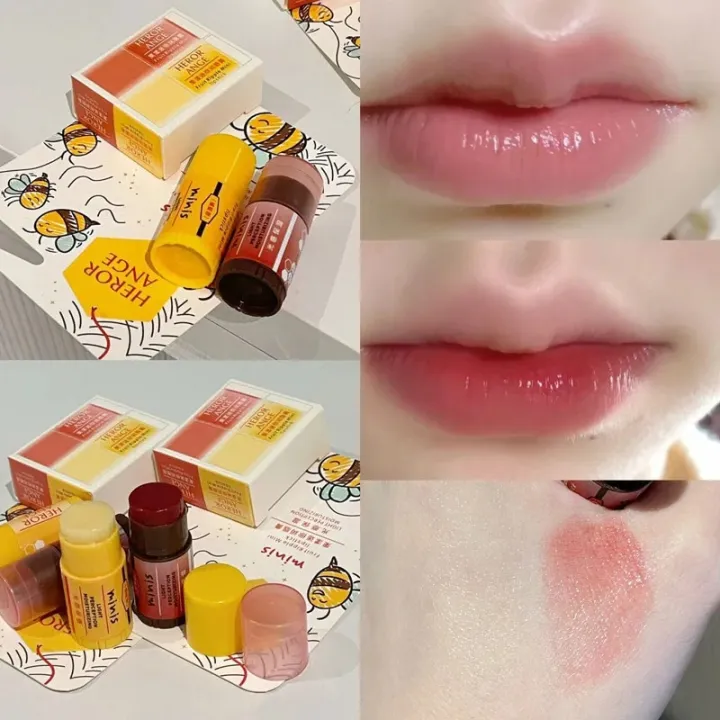 2pcs%20Fruit%20Mini%20Lip%20Balm%20Moisturizing%20Nourishing%20Anti-Wrinkle%20Lip%20Care%20Mask%20Set%20Anti-Drying%20Reduce%20Sleep%20Fine%20Lines%20Lipstick%20New%20-%20Image%202