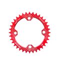 Bike Gear Round/Oval Chain Ring 104BCD Narrow Wide Chainring Positive and Negative 32T/34T/36T/38T Chainwheel Single Speed Road Bike. 
