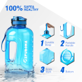 3 Liter Water Bottles with Times to Drink Motivational Straw Sports Big Jug with Handle Leak Proof BPA Free for Men and Women. 