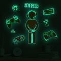 【Top Picks】 Glow in The Dark Luminous Wall Sticker Cosmic Starry Sky Game Handle Gaming Zone Video Game Decor for Living Room. 