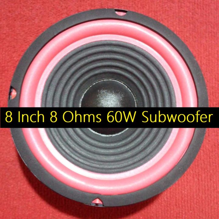 8 Inch Speaker Ultra Sound Multimedia Speaker 8 Inch 8 Ohm 60W Speaker Sub Woofer HiFi Deep Bass Speaker For Home Theater Loudspeaker Stereo Amplifier 8 Ohm Speaker