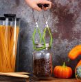 【NEW】 Canning Jar Lifter With Mason Jar Can Lifter Tongs Heat Resistance Anti-Clip Mason Jar Lifter Glass Mason Bottles Jam Making Set.