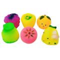 Fruits set Rubber fol set For Kids Soft Toys 6 pics with Bashi. 