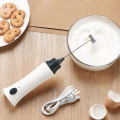 Rechargeable Handheld Electric Coffee Mixer and Milk Frother. 