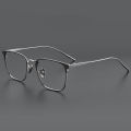 Ultra Light Pure Titanium Myopia Glasses Frame for Men's Business Retro Casual Square Eyeglasses. 