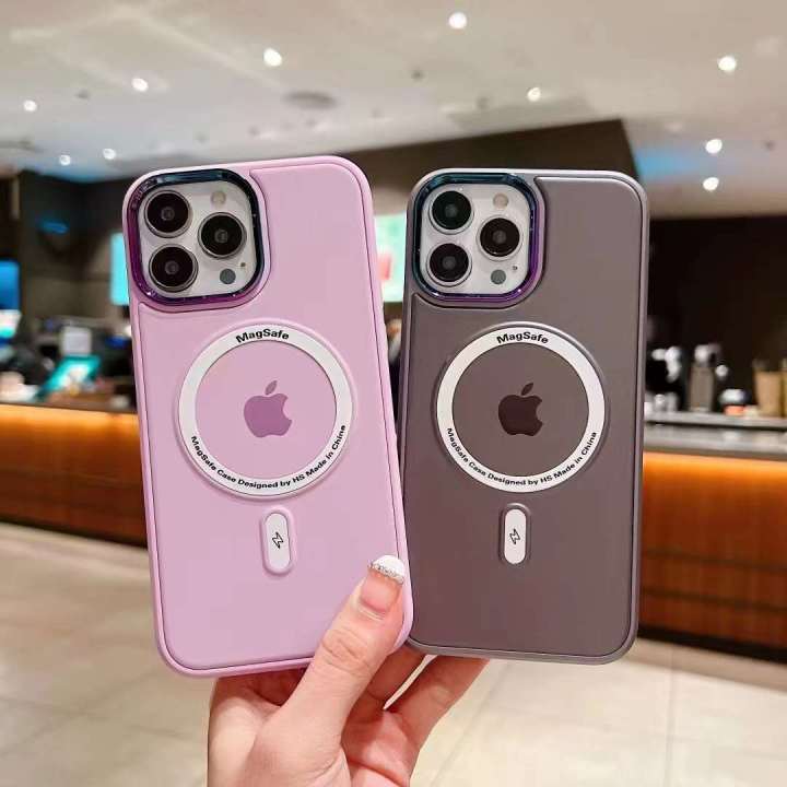 For iPhone 12 Pro Magsafe Magnetic Wireless Charging Case Clear Shockproof Solid Hard PC Protect Back Cover