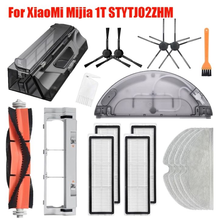 For%20jia%201T%20STYTJ02ZHM%20Vacuum%20Cleaner%20Robot%20Spare%20Parts%20Mop%20Cloth%20HEPA%20Filter%20Side%20Brush%20Main%20Brush%20Dust%20Box%20Water%20Tank-14pcs%20-%20Image%203
