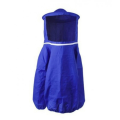1 Piece Beekeeping Suit Bee Clothes of with Hat Polyester+Cotton Anti-Bee Suit Farming Clothing Coverall,Blue. 