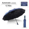 BMW Motorsport 12 Ribs Umbrella – 12 Shik Super Strong Umbrella –Fashionable and Trendy Designed - Auto Open & Auto Close Umbrella UV. 