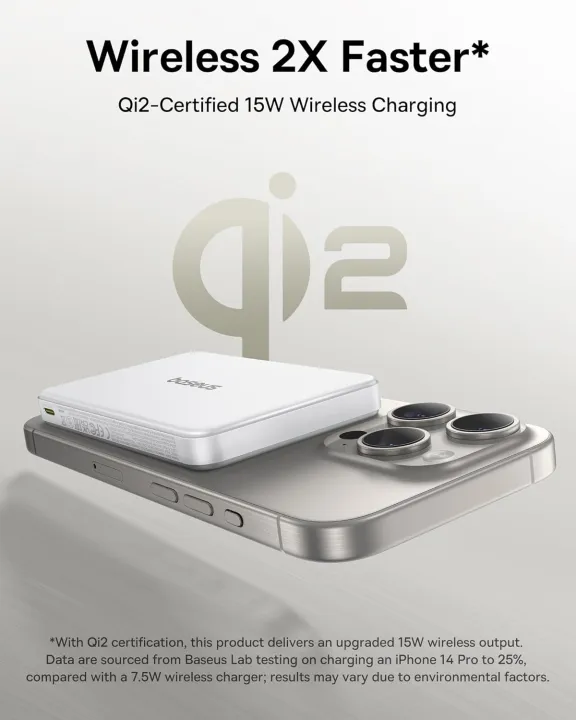 Baseus%20Qi2%20Magsafe%2010000mAh%20PD%2022.5W%20Power%20Bank%20Wireless%20Magnetic%20Battery,%20USB-C%20Quick%20Charge%20for%20iPhone%2017/16/15/14/13%20Series,%20Samsung%20S/Ultra%20Series,%20Mini%20Powerbank%20USB-C,%20Small%20But%20Powerful%20-%20Image%202
