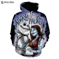 Halloween Hip Hop Hoodie Savage Gift Before Christmas Nightmare 3D Printed Men Casual Clothing America Mantle Gym Streetwear. 