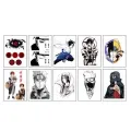 Anime Naruto Tattoos Stickers Akatsuki Sasuke Uchiha Itachi DIY Waterproof Halloween Cosplay Accessories. 