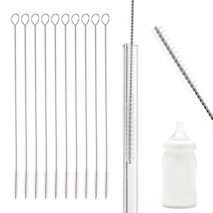 Stainless Straw Cleaning Brushes/ Long Handle Cup Brushes/ Chemistry Test Tube Glass Cleaning Brush/ Soft Hair Cleaner Brush/ Feeding Bottle Straw Washing Brush