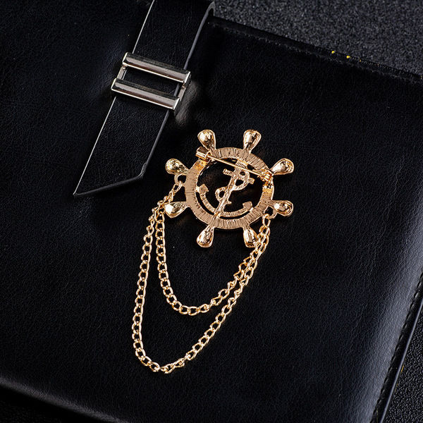 Navy%20Anchor%20Brooch%20With%20Zircon%20Rudder%20Corsage%20High-End%20Men'S%20Suit%20Accessories%20(1ps)%20-%20Image%205