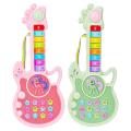 Electric Guitar Music Toys Glowing Button Design Handheld Musical Instruments Electronic Early Education Learning Gifts For Kids.