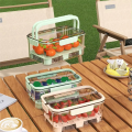 Insulated Outdoor Picnic Cooler Box Refrigeration forBeverages Perfect forCamping. 