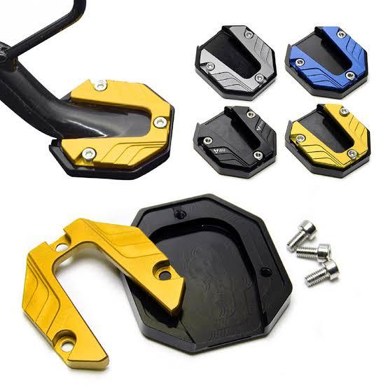 Anti-skid Universal Scooter Motorcycle Bike Kickstand Extender Foot Side Stand Extension Foot Pad Support Plate Enlarged Base All bike